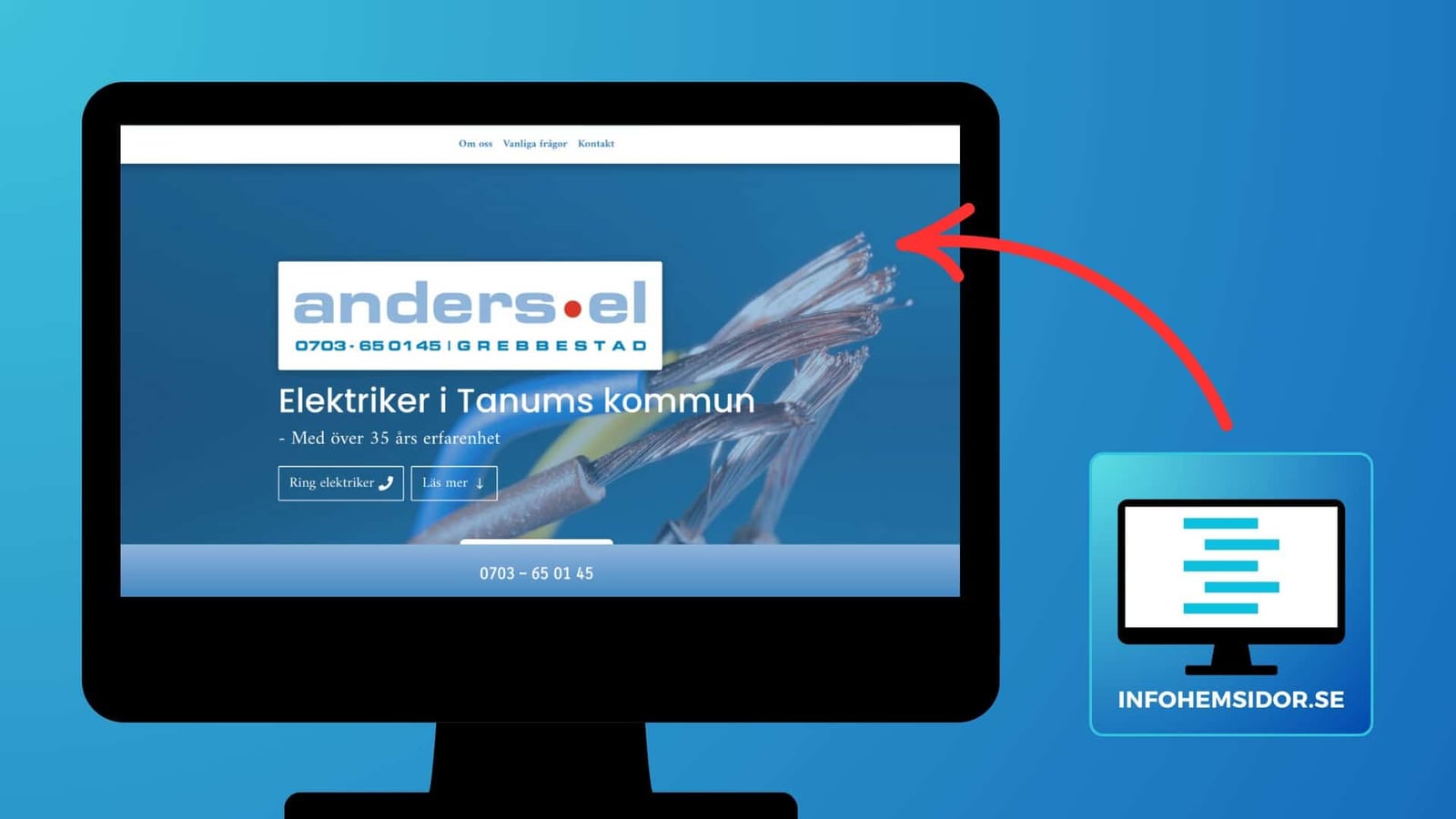 Kundbild från originalwebbplatsen: Anders El Grebbestad